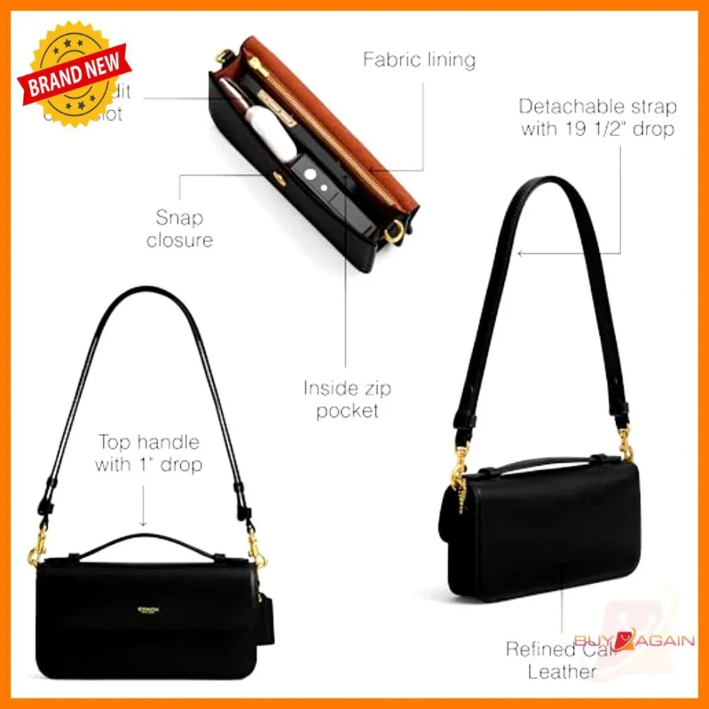 Suede Top Handle Crossbody Bag, Adjustable Strap, Compact Everyday Satchel - Picture 3 of 6